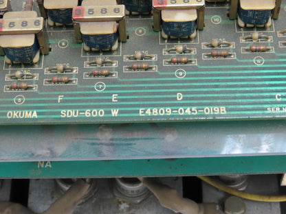 Okuma SDU-600 Servo Drive Amplifier with E4809-045-019B Circuit Board