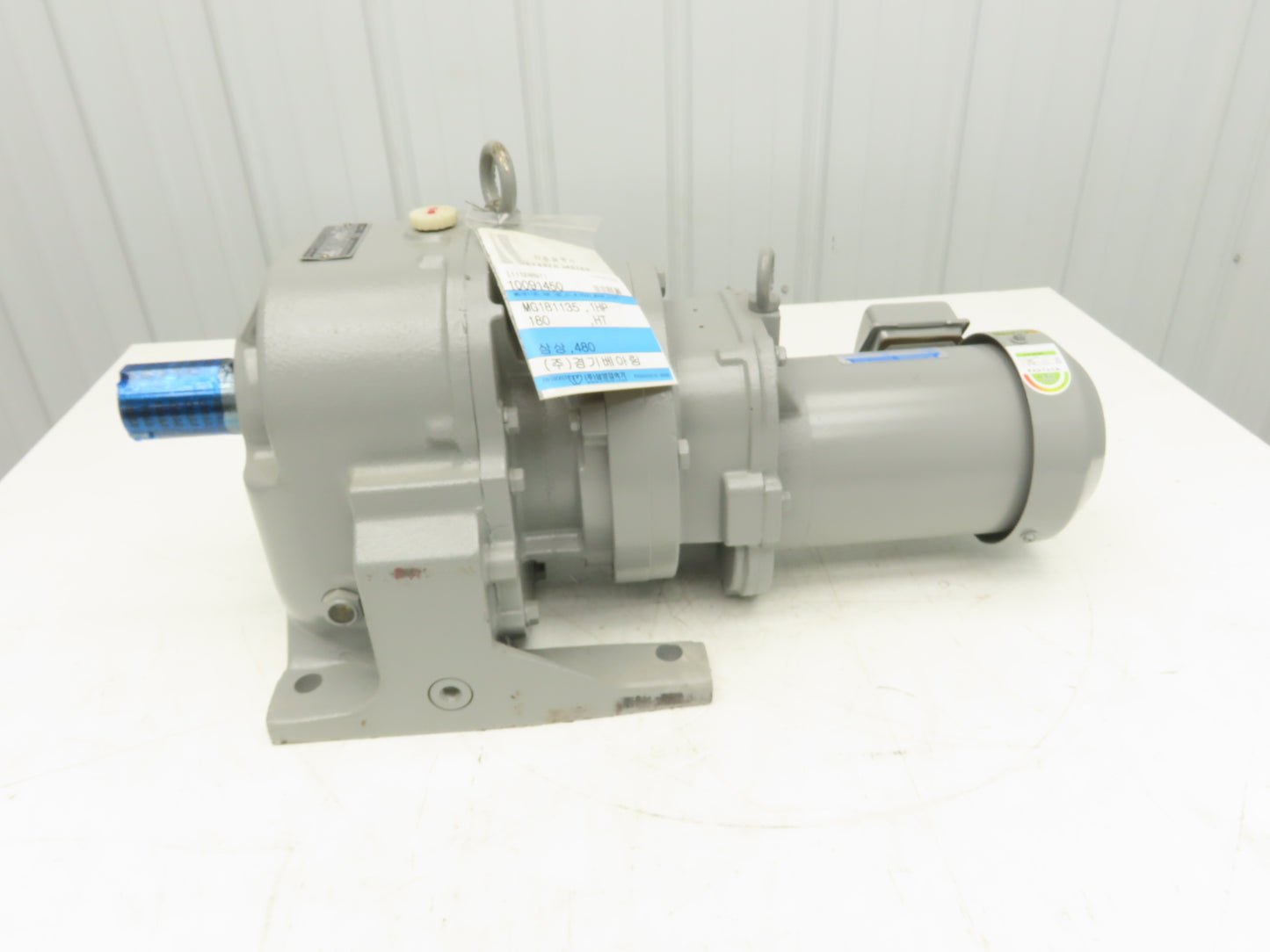 Nara MG 181F Gearmotor 180:1 Ratio 10rpm .75kw 480V 3PH Inline Parallel Shaft