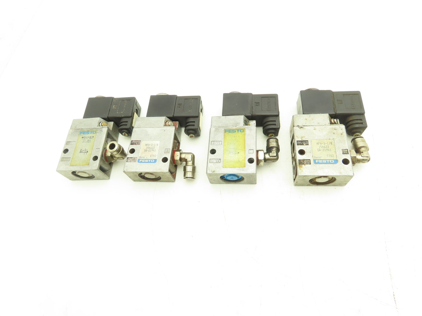 Festo MFH-3-1/8 Pneumatic Solenoid Valve 3/2-way 24VDC G1/8"  Lot of 4