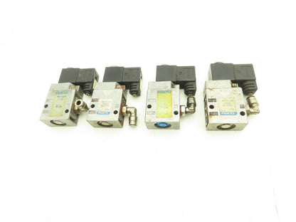 Festo MFH-3-1/8 Pneumatic Solenoid Valve 3/2-way 24VDC G1/8"  Lot of 4