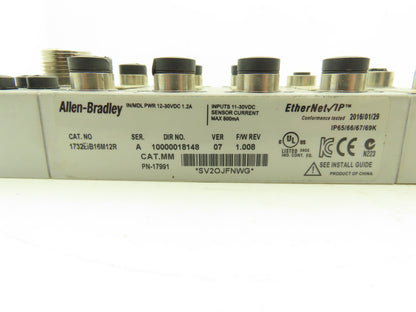 Allen Bradley 1732EIB16M12R Ethernet 16-Point I/O Connector Block PN-17991