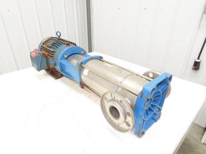 Gusher 00736ET3E213TC Inline Centrifugal Pump 2x2"Flanged Stainless 7.5Hp 3PH
