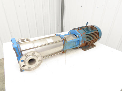 Gusher 00736ET3E213TC Inline Centrifugal Pump 2x2"Flanged Stainless 7.5Hp 3PH