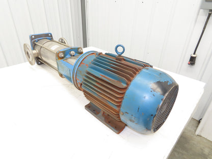 Gusher 00736ET3E213TC Inline Centrifugal Pump 2x2"Flanged Stainless 7.5Hp 3PH