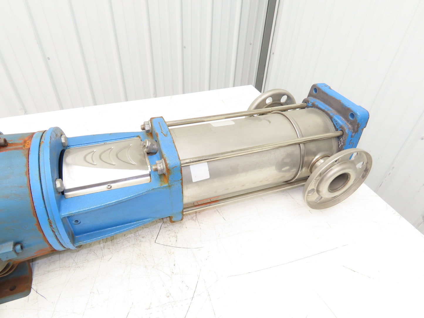 Gusher 00736ET3E213TC Inline Centrifugal Pump 2x2"Flanged Stainless 7.5Hp 3PH