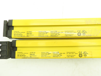 Contrinex Light Curtain Sender Receiver Set 14mm Res. 3.5M Range 49 Beam 400mm