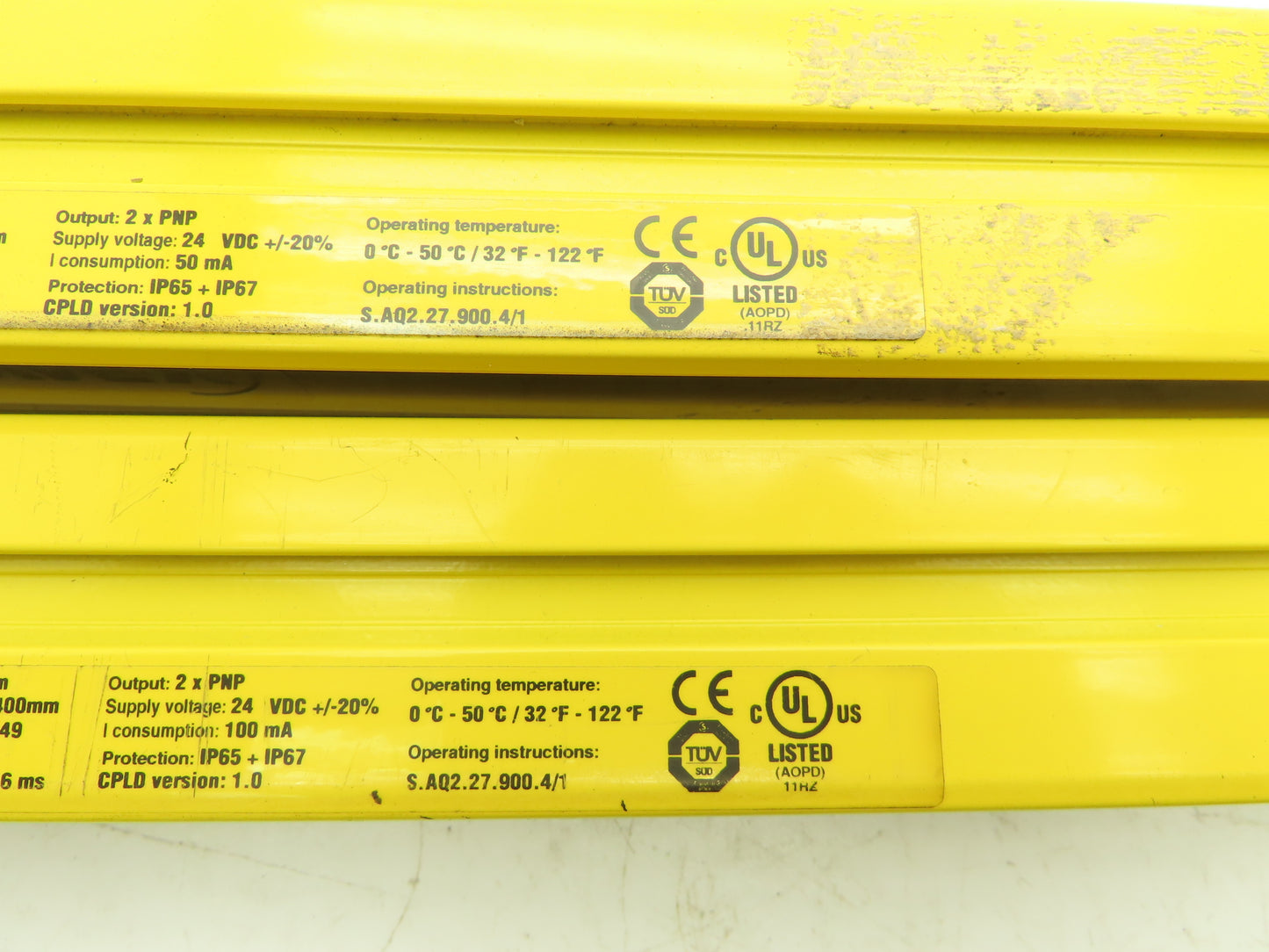 Contrinex Light Curtain Sender Receiver Set 14mm Res. 3.5M Range 49 Beam 400mm