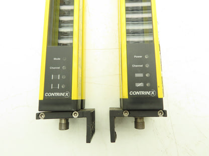 Contrinex Light Curtain Sender Receiver Set 14mm Res. 3.5M Range 49 Beam 400mm
