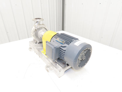 Lezq Siemens 40-25-160 Centrifugal Pump 167L/Min 3Hp 480V 3PH 90L Metric Flanged
