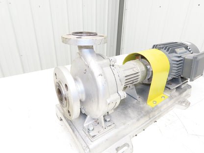 Lezq Siemens 40-25-160 Centrifugal Pump 167L/Min 3Hp 480V 3PH 90L Metric Flanged