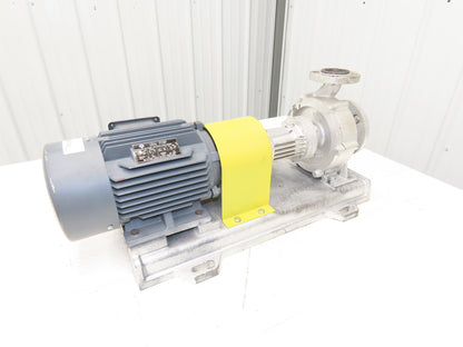Lezq Siemens 40-25-160 Centrifugal Pump 167L/Min 3Hp 480V 3PH 90L Metric Flanged