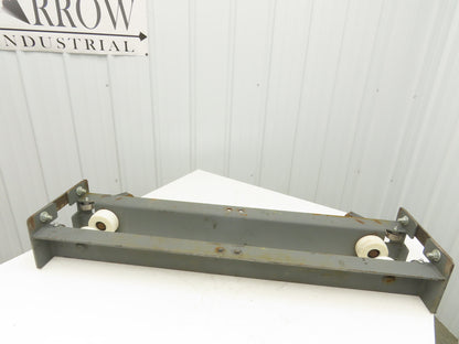 Underhung Bridge Crane End Truck 3-1/4"-7" Beam Flange 49"Length 4" Poly Wheels