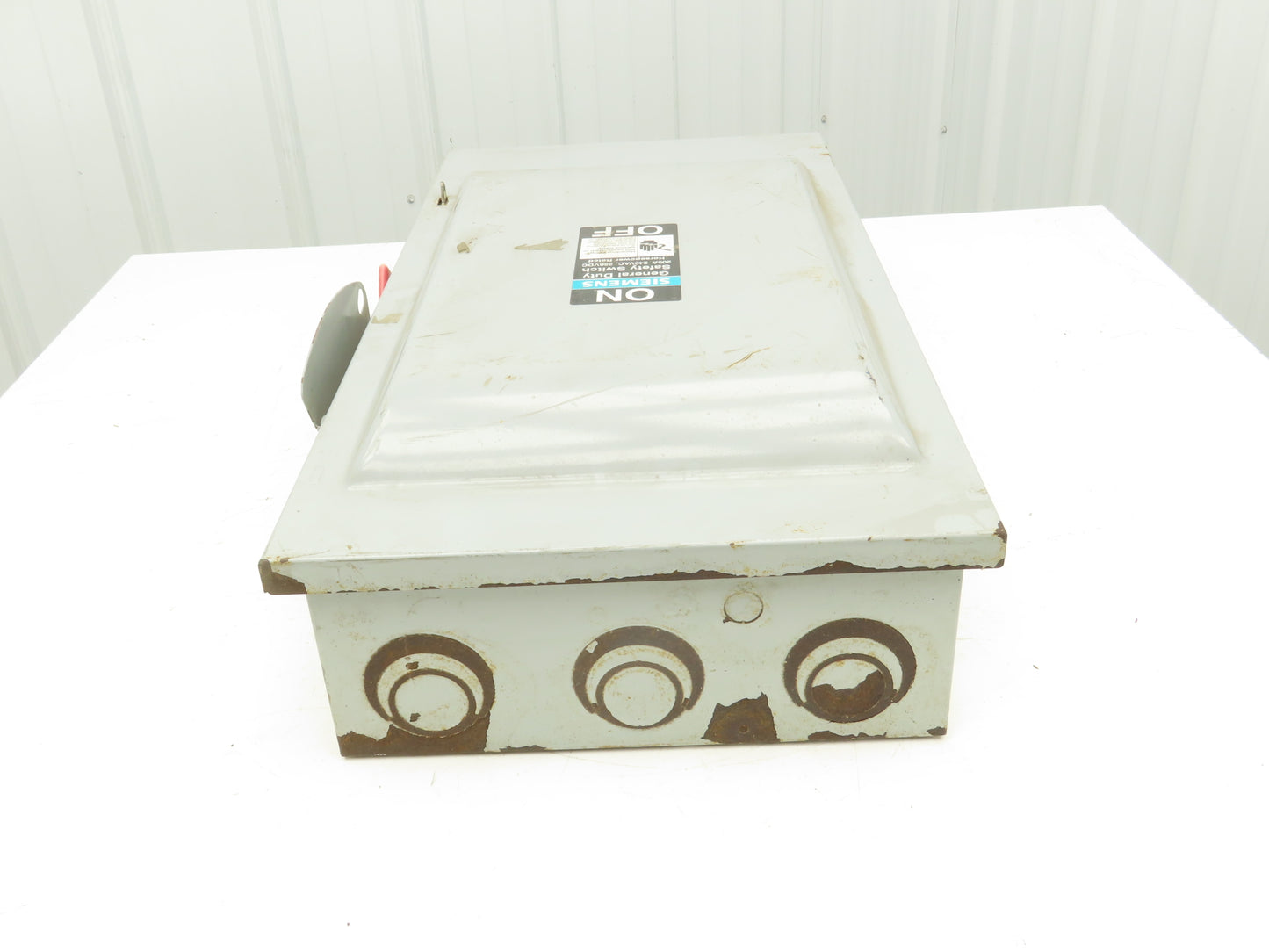 Siemens GF324N Safety Switch Disconnect Fused Stainless Steel 200A 240VAC 60HP