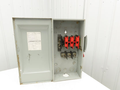 Siemens GF324N Safety Switch Disconnect Fused Stainless Steel 200A 240VAC 60HP