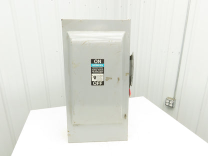 Siemens GF324N Safety Switch Disconnect Fused Stainless Steel 200A 240VAC 60HP