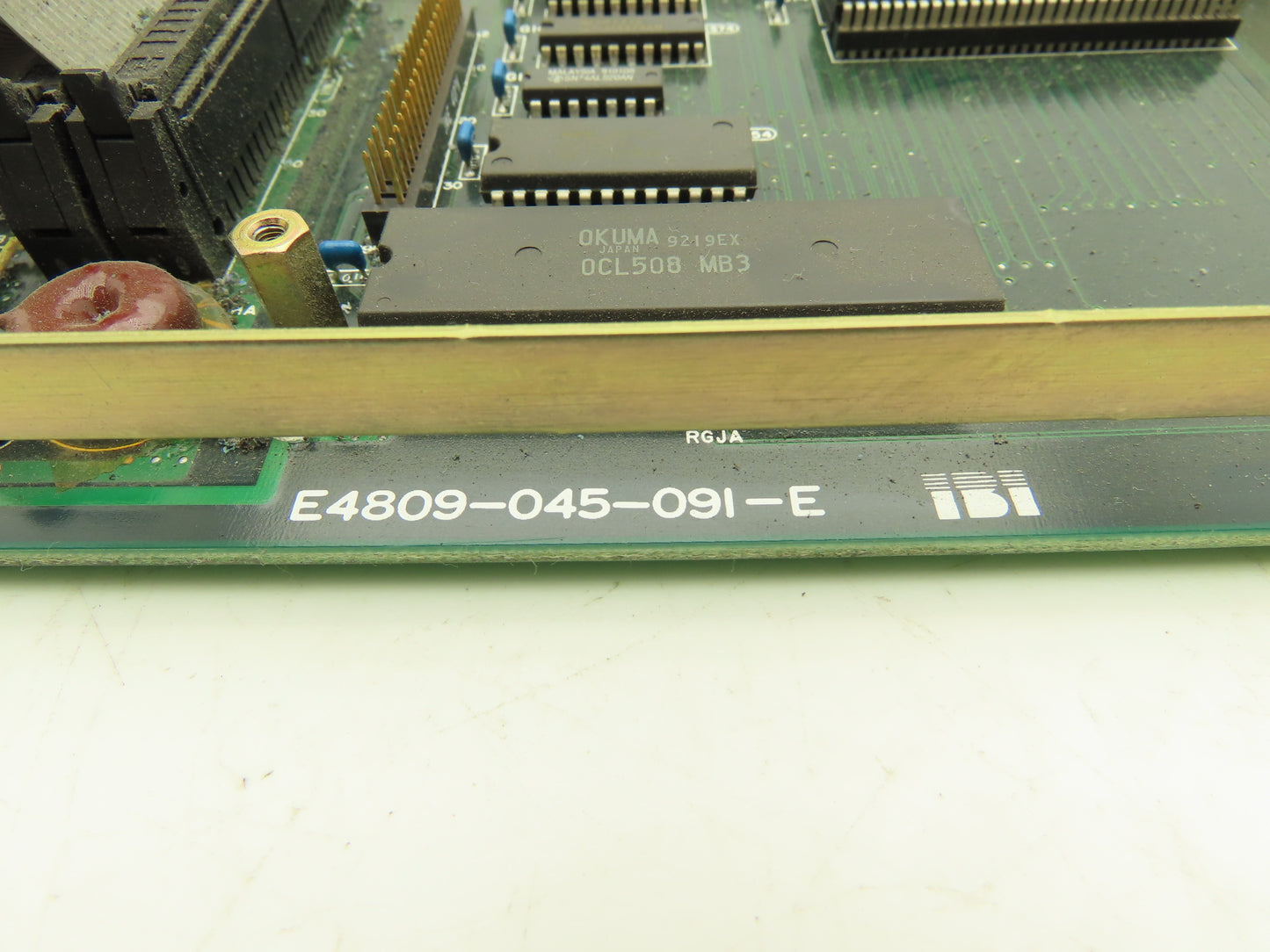 Okuma E4809-045-091-E Main Printed Circuit Board & 3 Memory Cards 1911-1522-E48