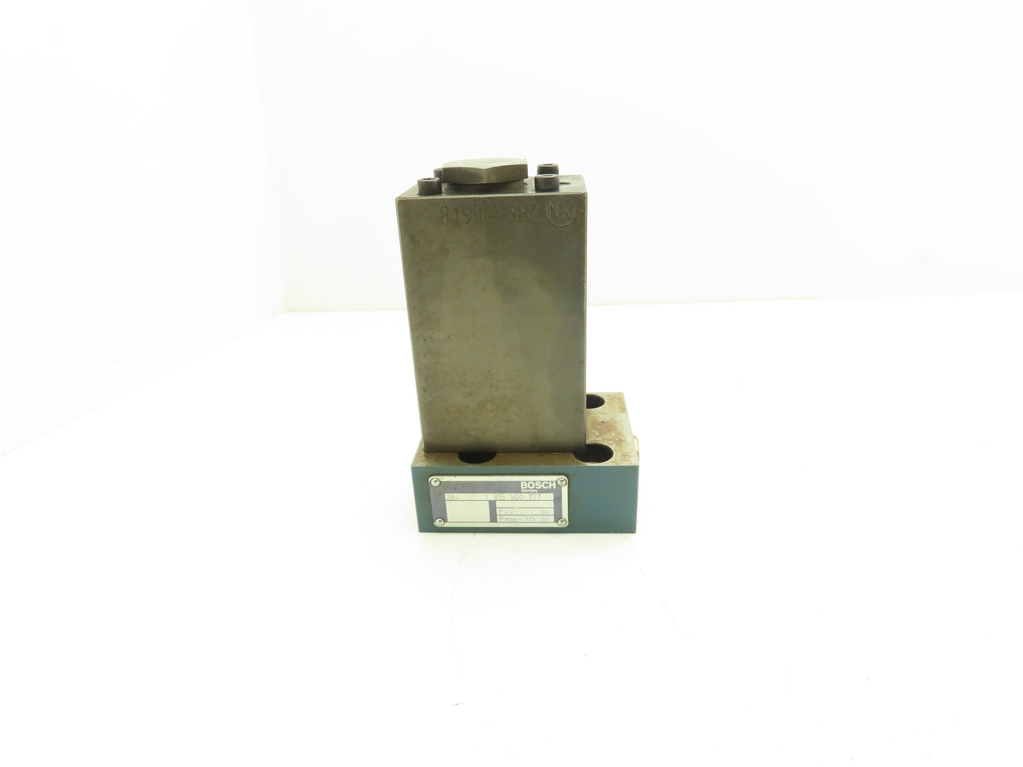 Rexroth 1815500277 Hydraulic Valve Block 315 Bar w Pressure Relief Valve