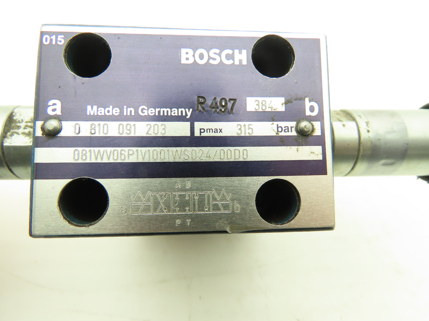 Bosch 0810091203 Hydraulic Directional Control Valve 315 Bar W Secondary Valve