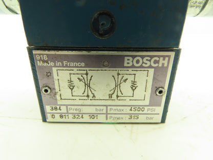 Bosch 0810091203 Hydraulic Directional Control Valve 315 Bar W Secondary Valve