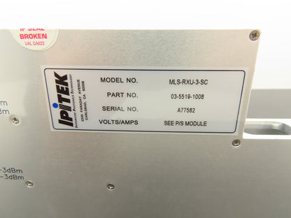IPITEK MLS-RXU-3-SC LSM Receiver RF Coax-Laser Optical 03-5519-1008