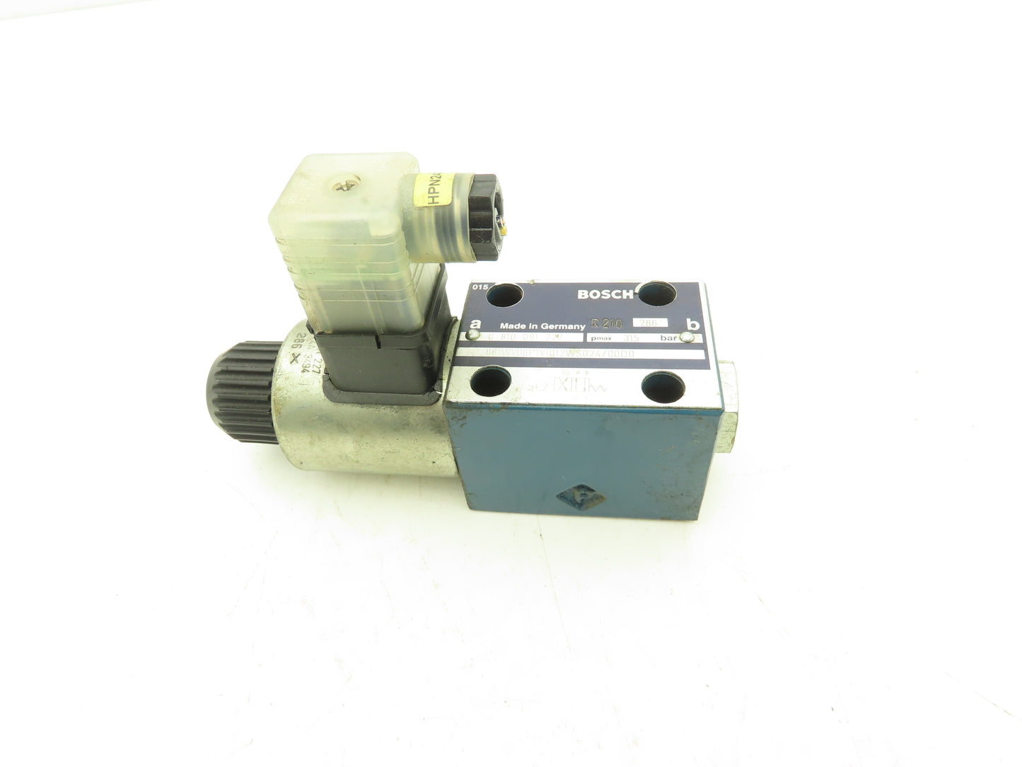 Bosch 0810091227 Hydraulic Solenoid Valve Pmax 315 Bar 24V1.4A