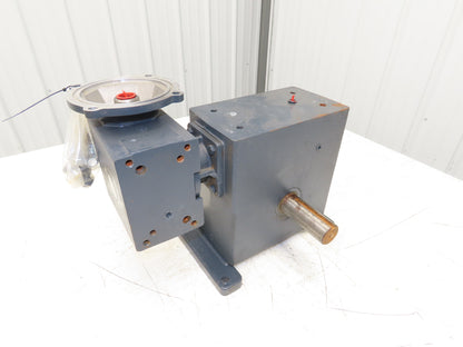 Hub City 0230-32204 ULR Worm Gearbox 150:1 Double Reducer 12rpm 2.5Hp 140TC RH