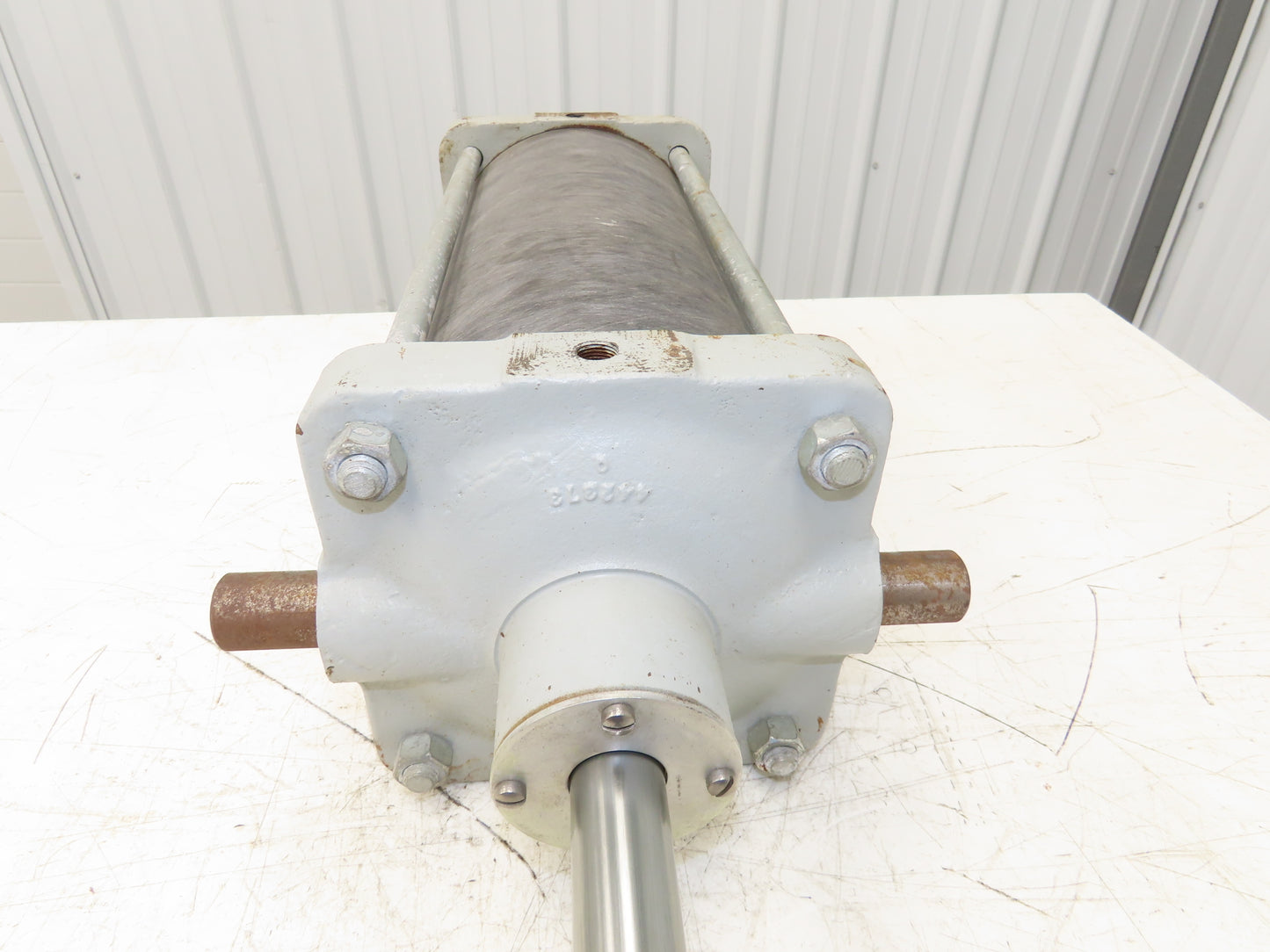 Composite Shell Air Cylinder 8"Bore 14"Stroke 1-1/4"Rod Clevis Trunnion Mount