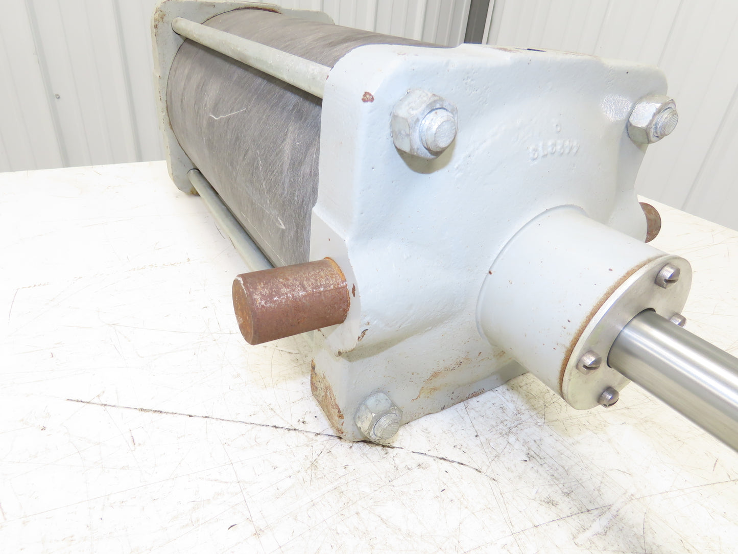 Composite Shell Air Cylinder 8"Bore 14"Stroke 1-1/4"Rod Clevis Trunnion Mount