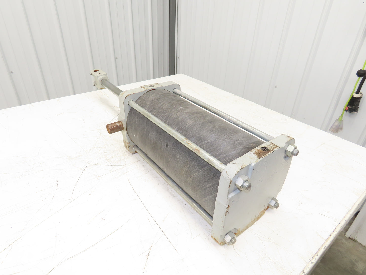 Composite Shell Air Cylinder 8"Bore 14"Stroke 1-1/4"Rod Clevis Trunnion Mount