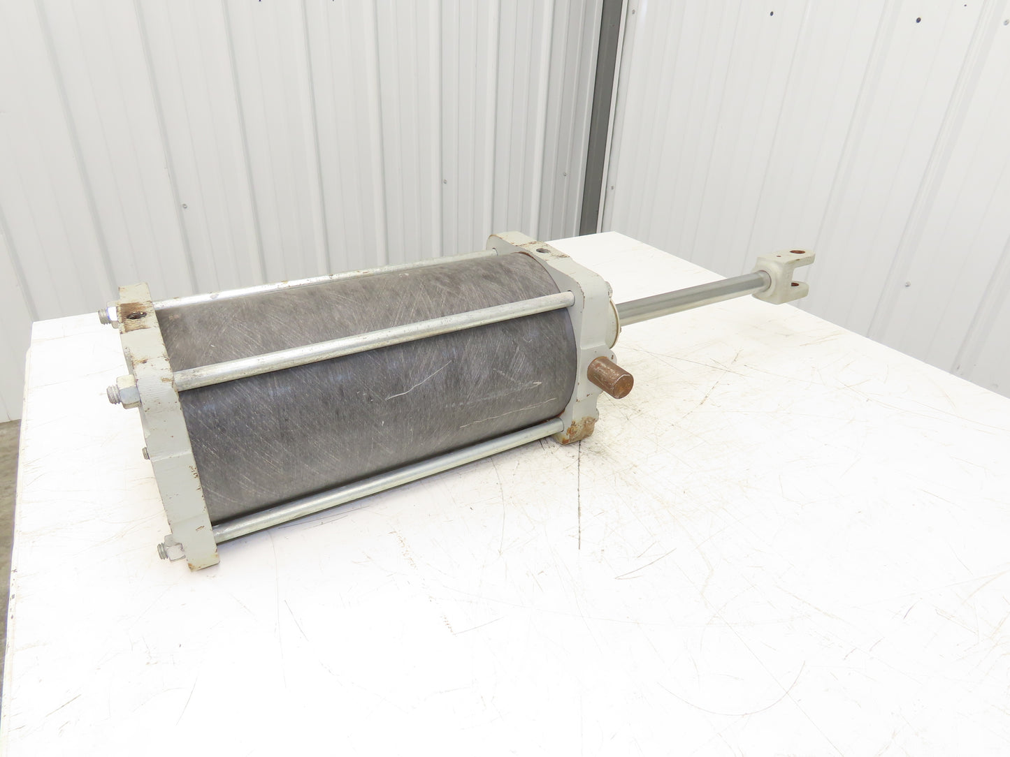 Composite Shell Air Cylinder 8"Bore 14"Stroke 1-1/4"Rod Clevis Trunnion Mount