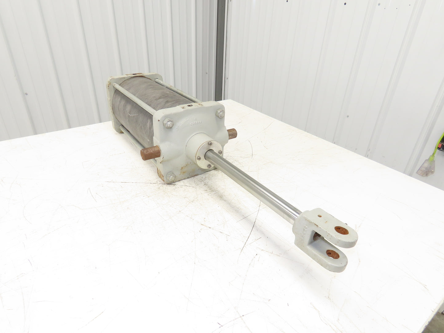 Composite Shell Air Cylinder 8"Bore 14"Stroke 1-1/4"Rod Clevis Trunnion Mount