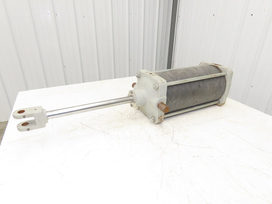 Composite Shell Air Cylinder 8"Bore 14"Stroke 1-1/4"Rod Clevis Trunnion Mount
