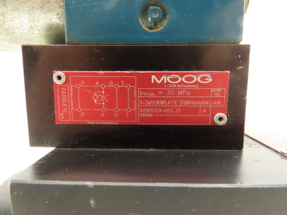 Moog HPN4397433 Hydraulic Proportional Cartridge Valve W Bosch Solenoid Valve