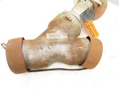 Edward D66128ML Univalve Y-Pattern Globe Valve 4" Butt Weld 4595psi B16.34SPL