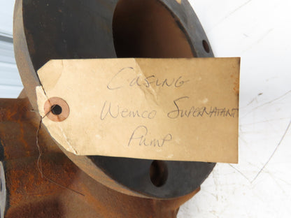 Wemco 6x6E Centrifugal Pump Casing 6x6" Flanged Cast Iron 31123CD