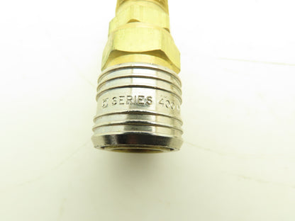 Hansen 400 Series Pneumatic Socket Coupling 1/2" Barb  Brass Body Lot of 7