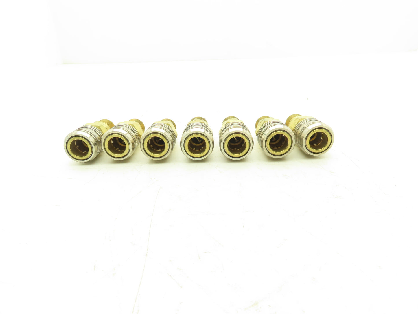 Hansen 400 Series Pneumatic Socket Coupling 1/2" Barb  Brass Body Lot of 7