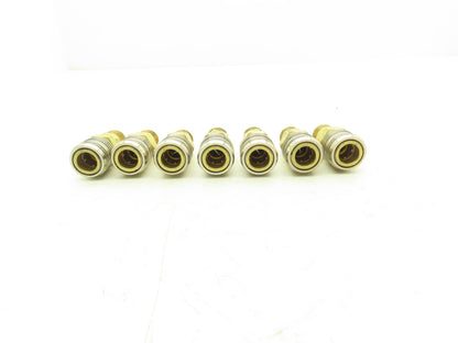 Hansen 400 Series Pneumatic Socket Coupling 1/2" Barb  Brass Body Lot of 7