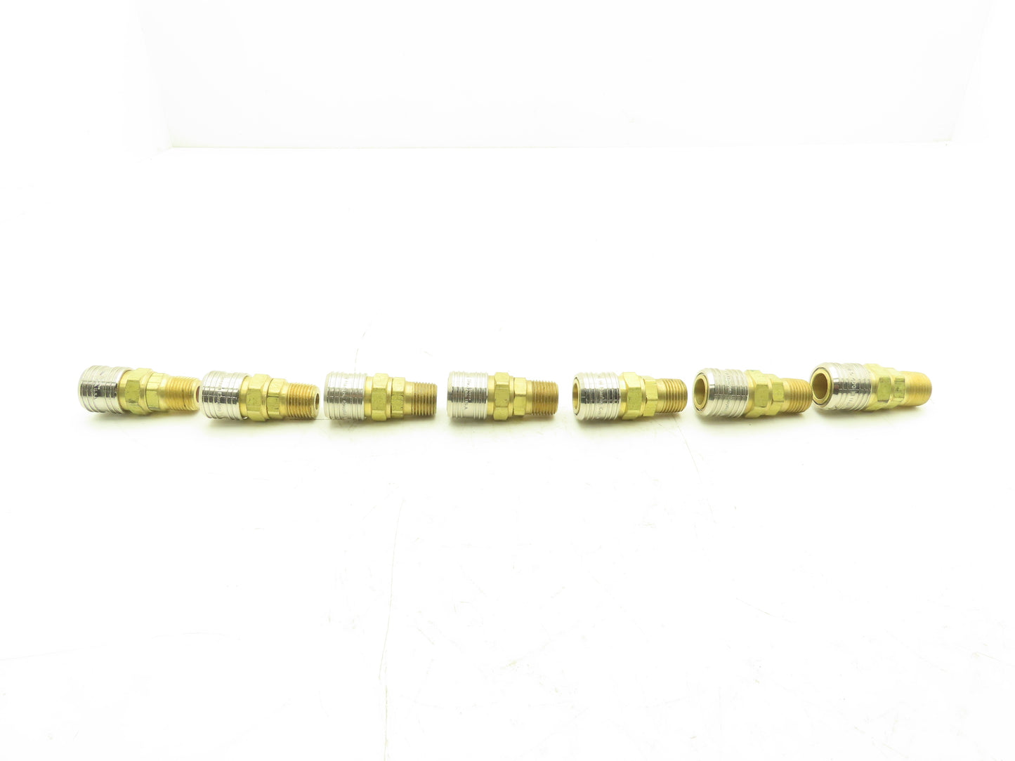 Hansen 400 Series Pneumatic Socket Coupling 1/2" Barb  Brass Body Lot of 7