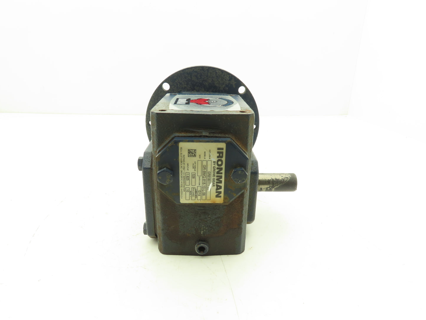 Grove Gear GR-BMQ-818-10-L-56 Ironman Worm Gearbox 10:1 Reducer 175rpm LH 56C
