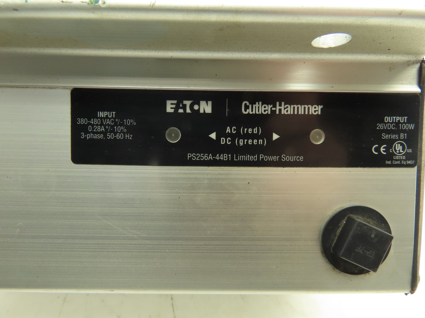 Eaton Cutler Hammer PS256A-44B1 Conveyor Power Supply 480V 3PH In 26VDC 100W Out