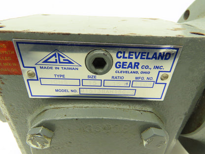 Cleveland Gear M1513BAH15C-S Worm Gearbox 15:1 Reducer 117rpm RH Output 56C