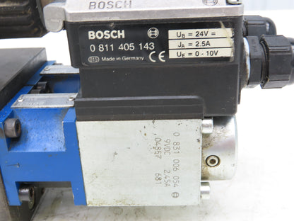 Bosch 0810001731 Proportional Directional Servo Valve W Proportional Amplifiers