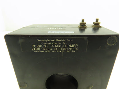 Westinghouse 3486C98H20 Current Transformer 100:5 Ratio 600V 50-400 Hz 10kV