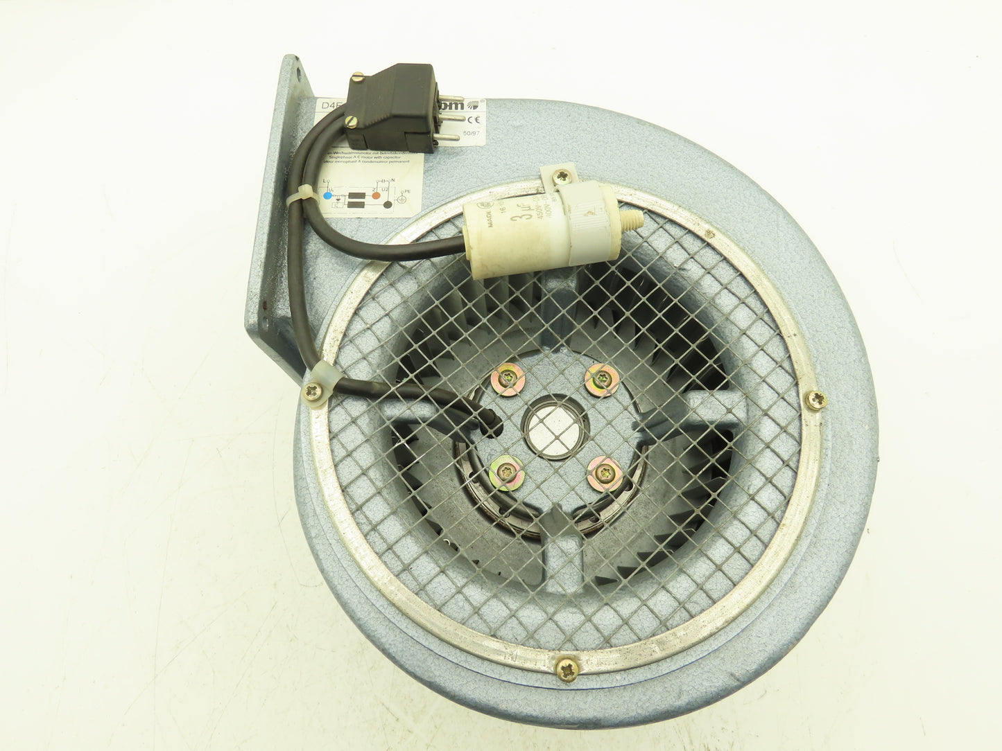 Ebm D4E160-AA01-01 Centrifugal Blower Fan 220V 120W 1100 RPM 160mm Cast Aluminum