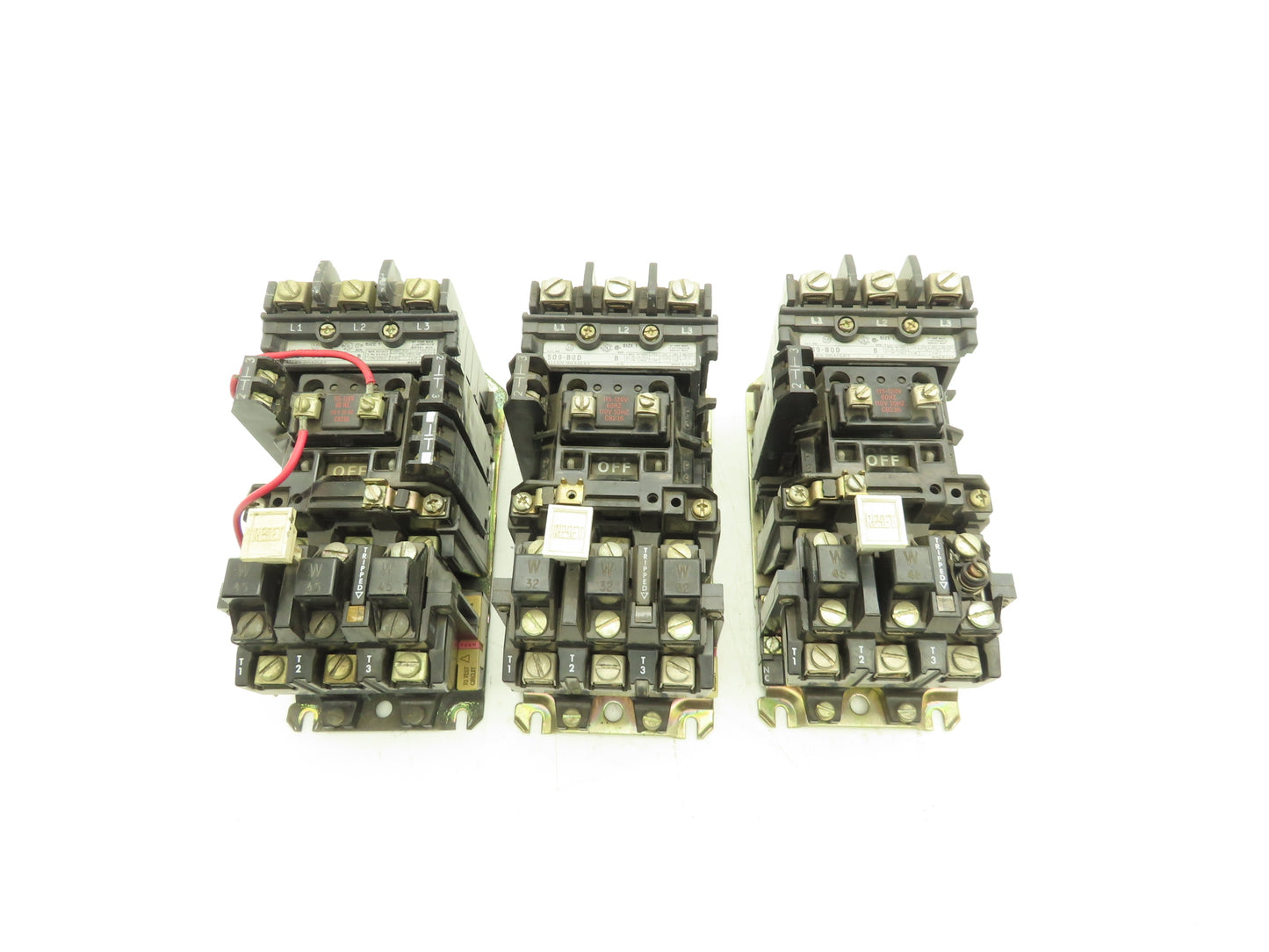 Allen Bradley 509-BOD Motor Starter Overload Relay 120V Coil 600V Lot of 3