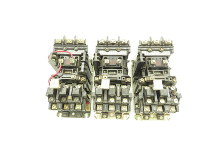 Allen Bradley 509-BOD Motor Starter Overload Relay 120V Coil 600V Lot of 3