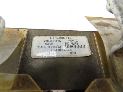 Allen Bradley 21803-014-02 Transformer Choke DC Link 350A 160uH Rev C