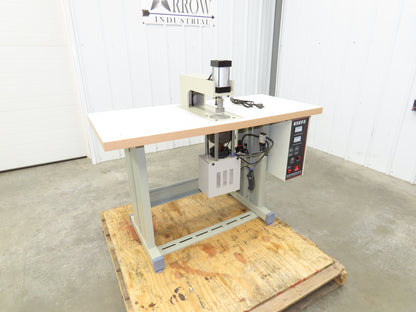 Changzhou JT-100-Q Ultrasonic Welding Sewing Head Unit Press 2x1" Foot 220V