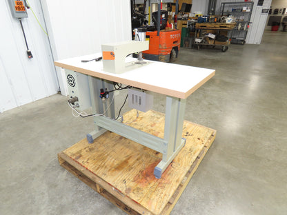 Changzhou JT-100-Q Ultrasonic Welding Sewing Head Unit Press 2x1" Foot 220V